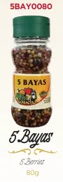 PIMIENTA 5 BAYAS POT 80g
